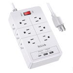 12 Outlet with 3 USB Power Strip Extension Cord