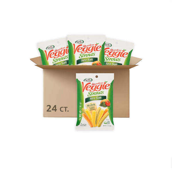 24 bolsas de pajitas vegetales de jardín Sensible Portions, sal marina