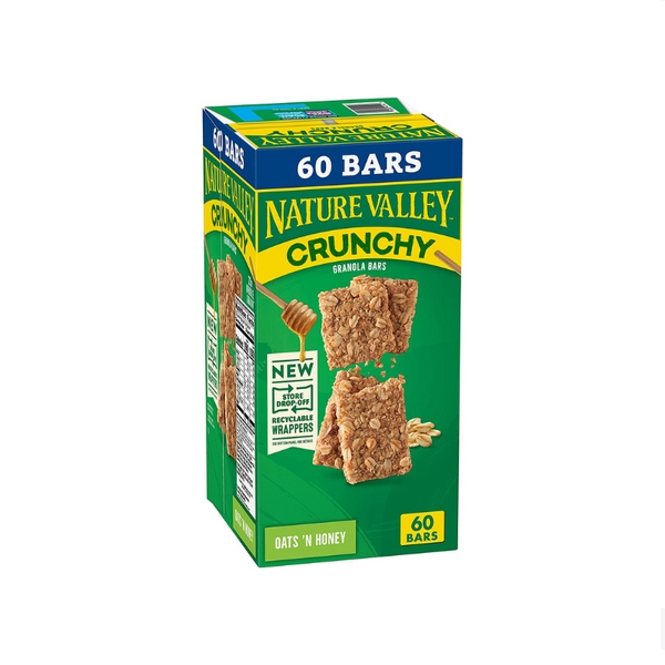 60 Nature Valley Crunchy Oats N Honey Granola Bars (OU)