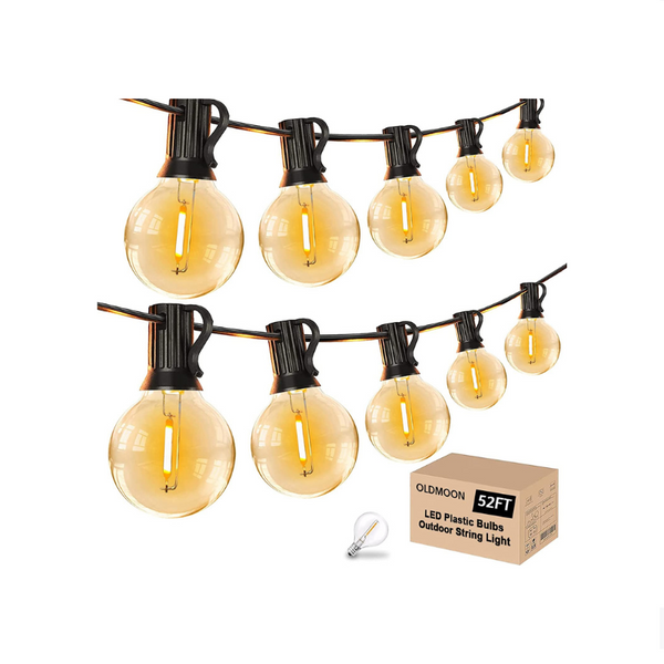 Luces de cadena para exteriores de 52 pies