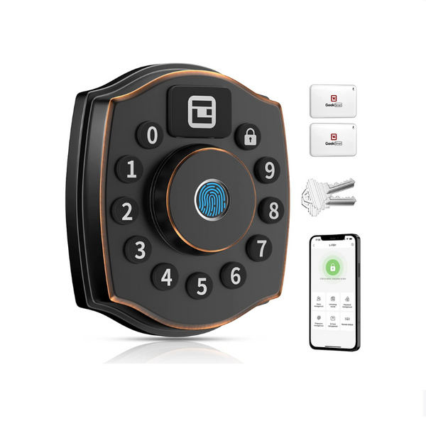 Geek 5-in-1 Keyless Entry Deadbolt Door Locks with Keypad