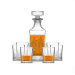 6 Piece Whiskey Decanter Set