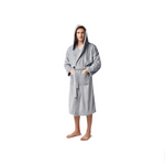 Men's And Women's Fleece Hooded Bathrobes (8 Colors)