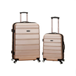 2 Piece Rockland Melbourne Hardside Expandable Spinner Set (3 Colors)