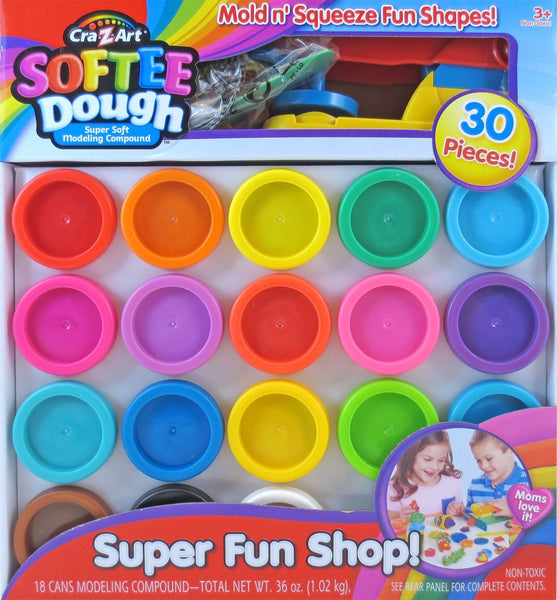 30-Piece Cra-Z-Art Softee Dough Color Pack Set