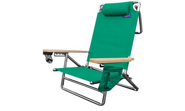 Silla tipo mochila para playa y camping.