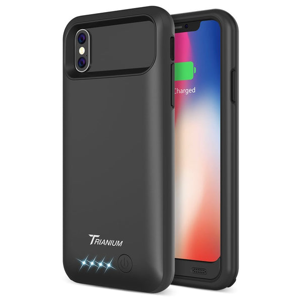 Funda con batería para iPhone X, batería Trianium Atomic Pro para iPhone X con 4000 mAh