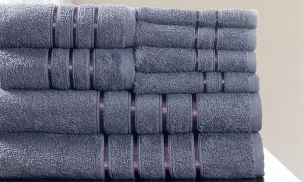 Juego de toallas de baño 100% algodón Lavish Home (8 piezas)
