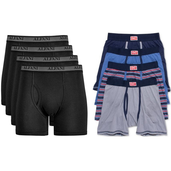 Set Of 4 Alfani, Hanes Or Levi's Boxer Briefs On Sale