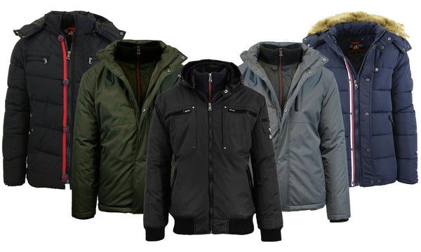 Men's Heavyweight Jackets with Detachable Hood