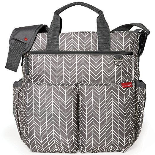 Skip Hop Messenger Diaper Bag With Matching Changing Pad