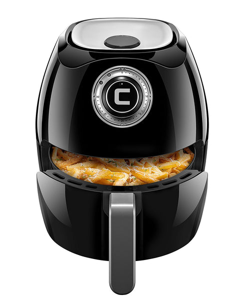 Chefman Air Fryer with Space Saving Flat Basket Oil Free Airfryer