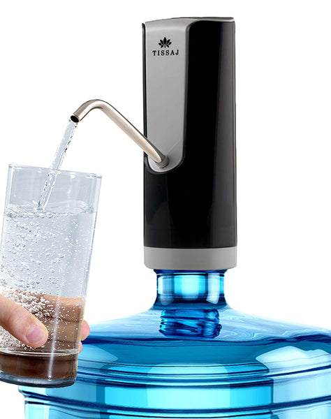 Dispensador de botella de agua de 5 galones (Plutón - Negro)