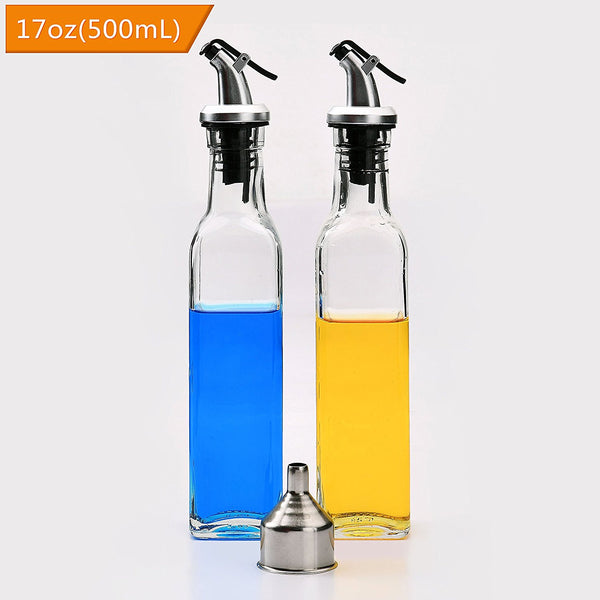 Pack de 2 dispensadores de aceite y vinagre.