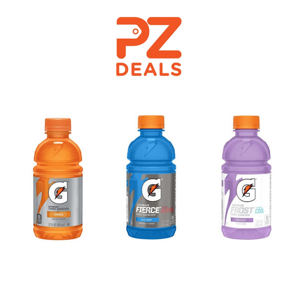 Paquete de 24 Gatorade de 12 oz