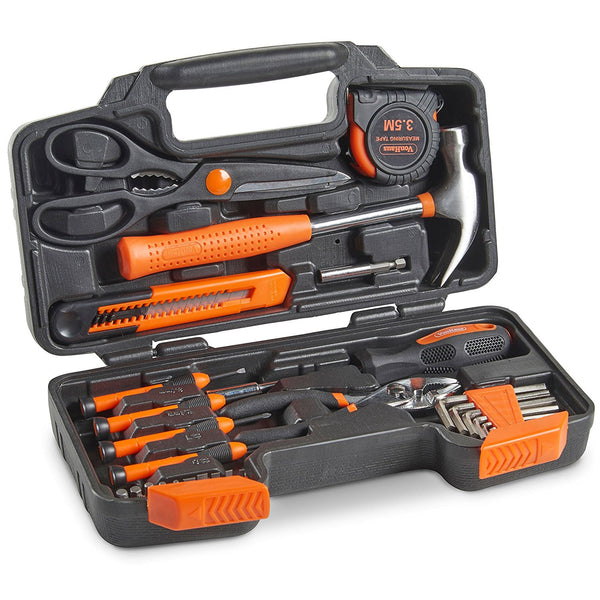 39 piece tool set with toolbox