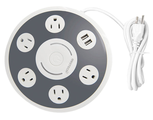 BOGO! 5 plug surge protector with 2 USB charging ports