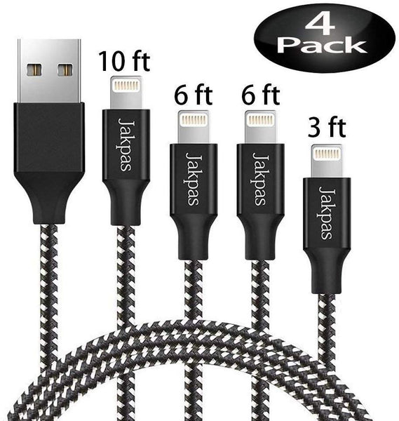 Paquete De 4 Cables Lightning Trenzados