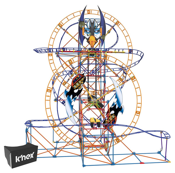 K'NEX Thrill Bionic Blast Roller Coaster with Ride It App Building Set (Pieces 809)