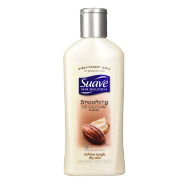 Suave Smoothing with Cocoa Butter & Shea Body Lotion, 10 oz