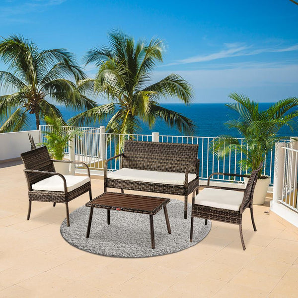 4 Piece Outdoor Patio Set (3 Colors)