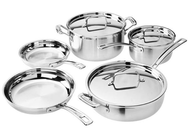 Juego de utensilios de cocina de acero inoxidable Cuisinart MultiClad Pro de 8 piezas