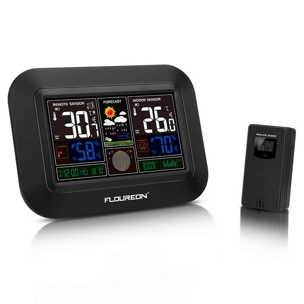 Wireless Indoor Outdoor Weather Station With Alarm Clock