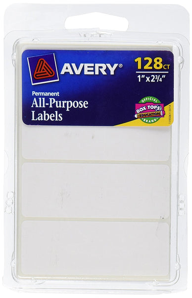 Pack of 128 Avery All-Purpose Labels