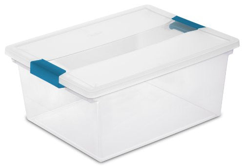 Set of 4 Sterilite Deep Clip Boxes