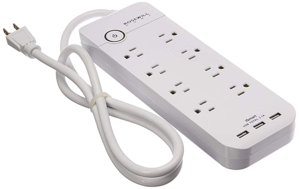 Rosewill 8 Outlet Power Strip Surge Protector