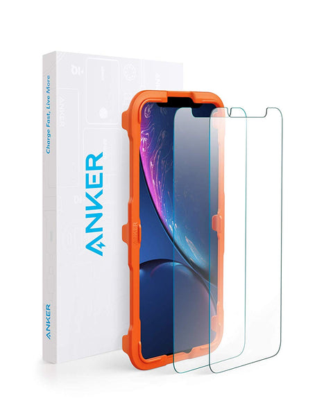 Paquete de 2 protectores de pantalla de vidrio templado Anker para iPhone XR / XS Max