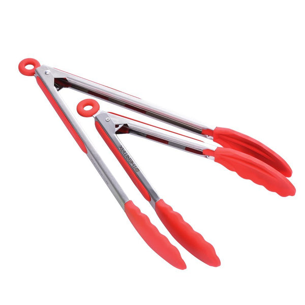 Stainless steel kitchen tongs