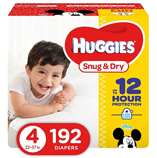 192-Count Huggies Snug & Dry Diapers (Size 4)