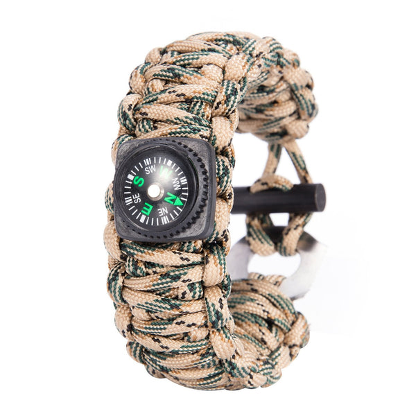 Pulsera de supervivencia para acampar