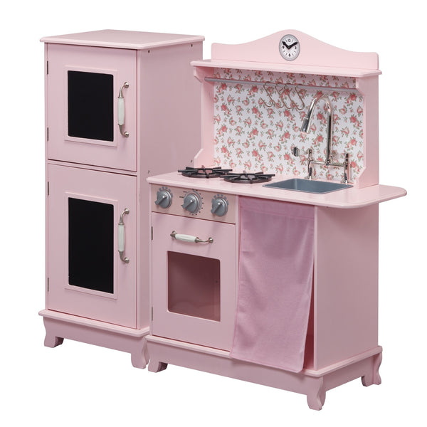 Teamson Kids - Sunday Brunch Wooden Play Kitchen – Pink