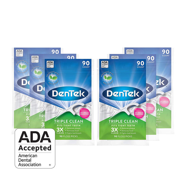 540 púas de hilo dental DenTek Triple Clean