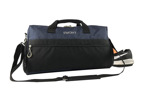 Travel Duffel Bag With Wet Pocket & Shoes Compartment