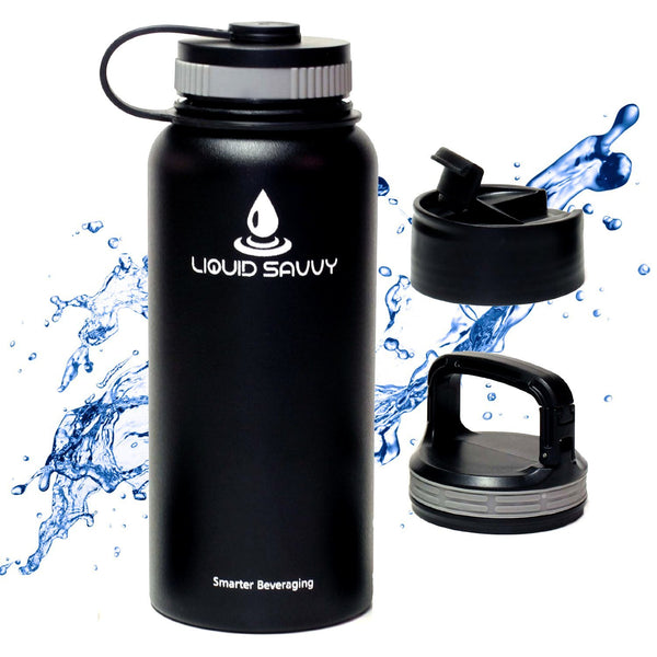 32 oz insulated water bottle for hot and cold beverages