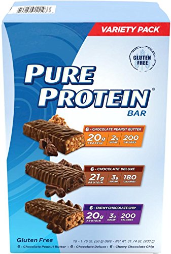 18-Pk of 1.76-Oz Pure Protein High Protein Bars (Variety Pack)