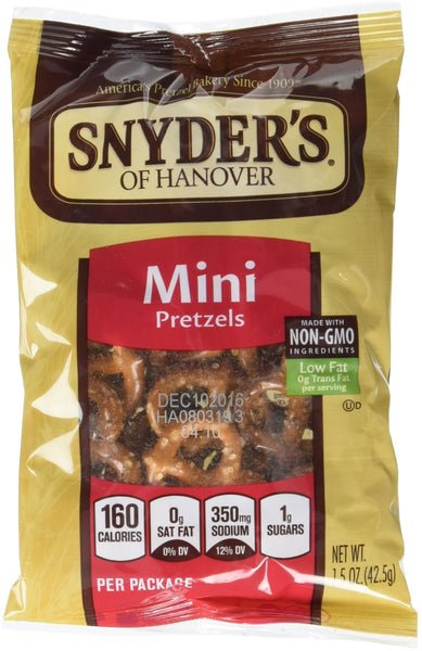 48 Snyder's of Hanover Mini Pretzels