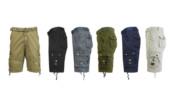 Men's Cargo Shorts with Belt