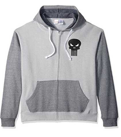 Marvel Punisher Full Zip Fleece Hoodie