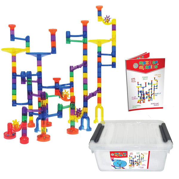 Maze of Marbles 125-Piece Educational Marble Run Toy Set