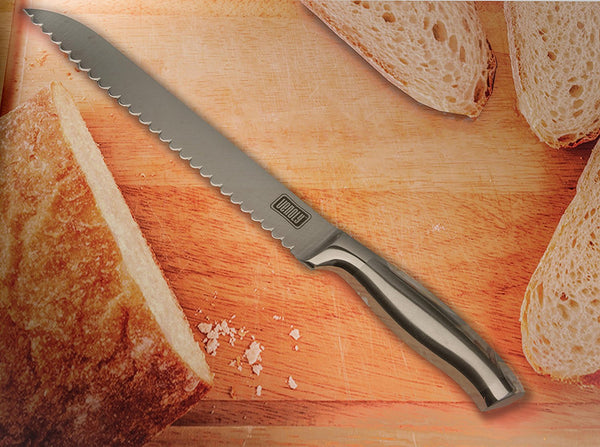 Cuchillo de pan dentado de acero inoxidable
