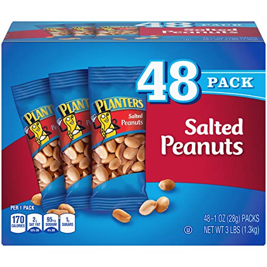 48-Pack 1-Ounce Planters Salted Peanuts
