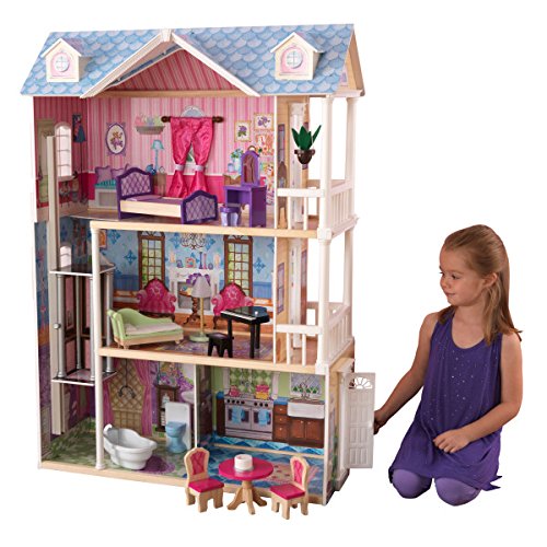 KidKraft Mi casa de muñecas de ensueño con muebles