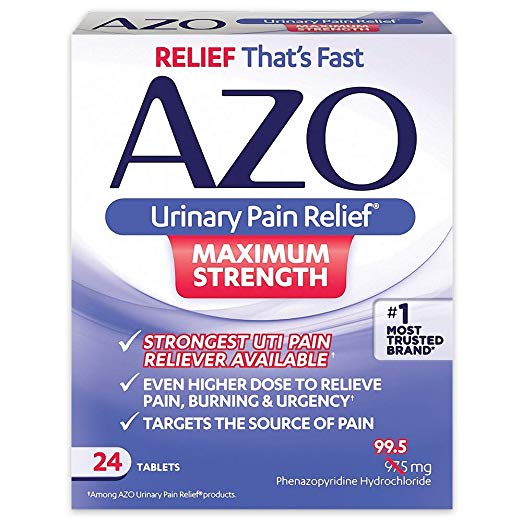 24-Count AZO Urinary Pain Relief Maximum Strength Tablets