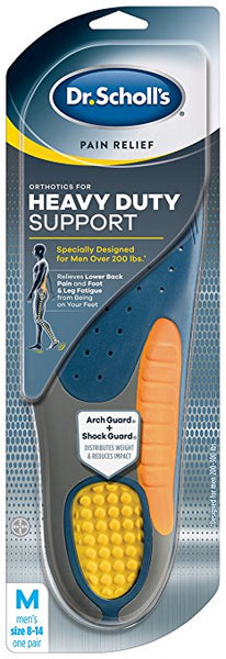 Plantillas ortopédicas para aliviar el dolor de Dr. Scholl's para hombres (talla 8-14)