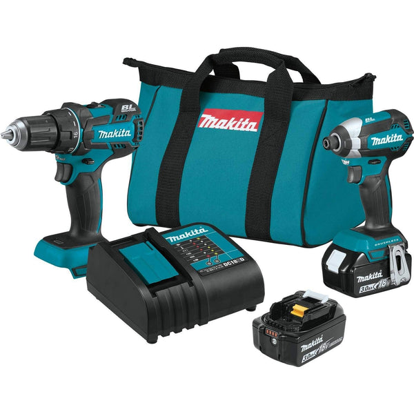 Makita 18V LXT Lithium-Ion Brushless Cordless 2-Pc. Combo Kit