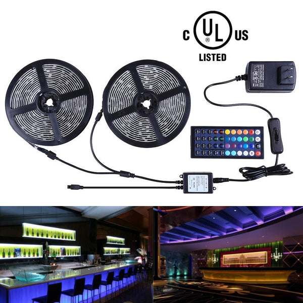 Kit de tiras de luces impermeables de 300 LED
